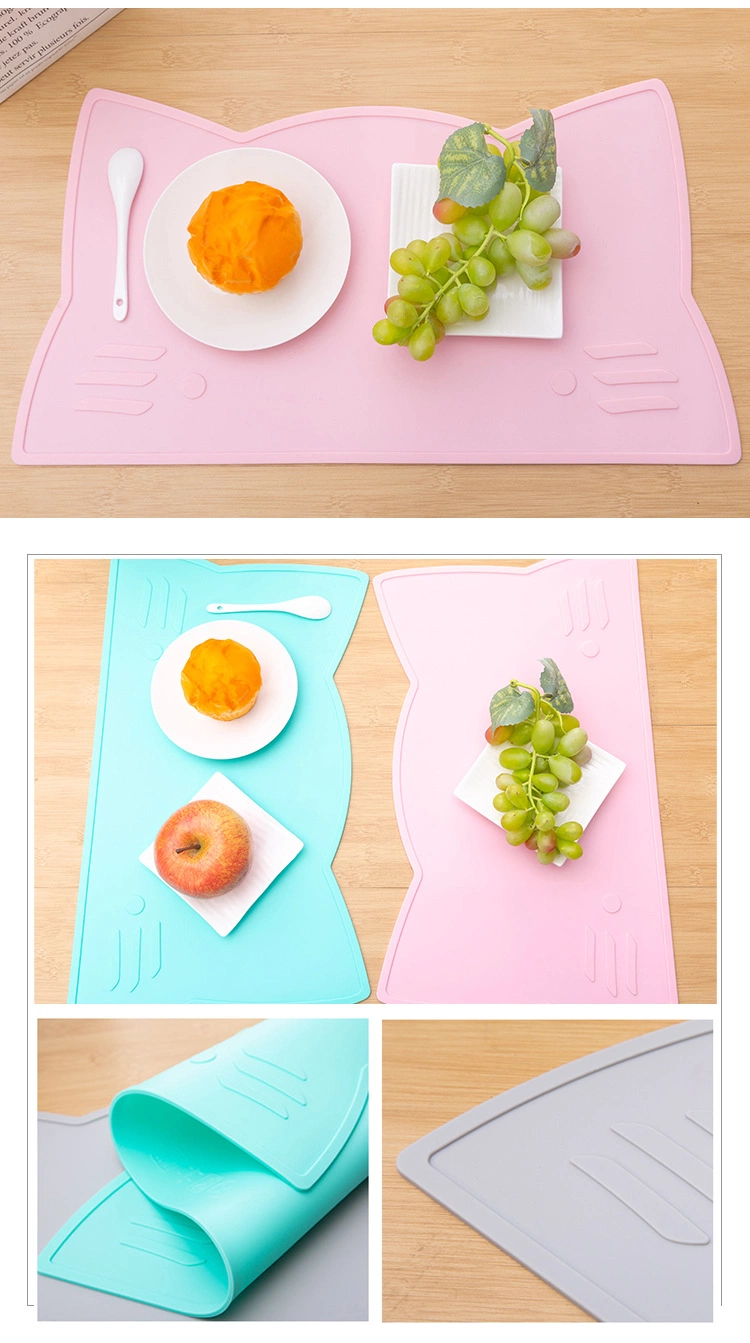 Foldable Kids Silicone Mat Placemat Silicone Placemat Kids