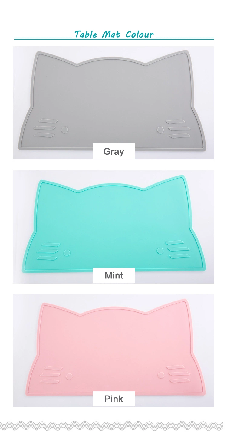 Foldable Kids Silicone Mat Placemat Silicone Placemat Kids