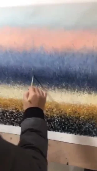 Arte de la pared Pintura al óleo hecha a mano Flor Pintura acrílica sobre lienzo