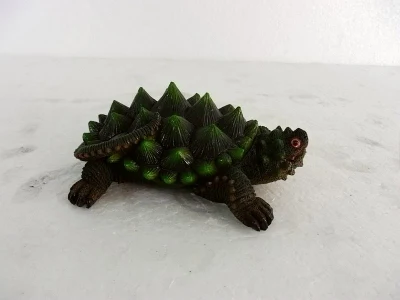 Estatuilla de tortuga de 12 colores, recuerdos de fiesta, colecciones de artesanía de animales de resina